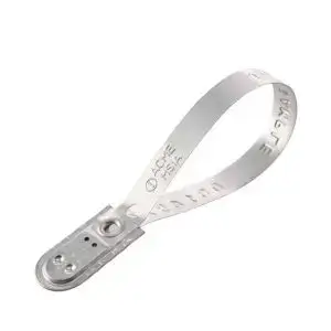 Metal T Security Seal by Acme Seals – tamper evident design, Close-up of steel T-bar locking mechanism – Acme Seals, Custom serial number on Metal T Seal