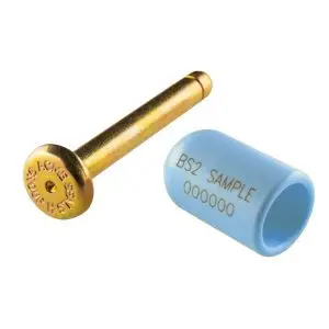 Blue BS2 Bolt Seals Numbered