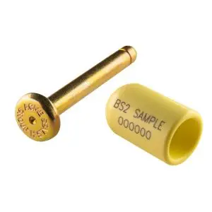 High-security Acme Bolt Seals for shipping containers, featuring ISO 17712:2013 compliant plastic-coated bolts with laser-marked sequential numbers for tamper-evident cargo protection