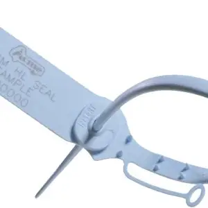 Acme HL Seal in blue – tamper-evident pull-tight security seal